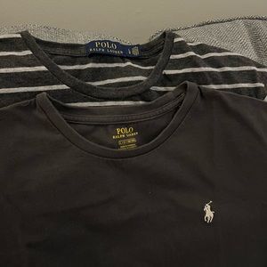 Two Ralph Lauren tees, large, unisex, great condition! 🖤🤍